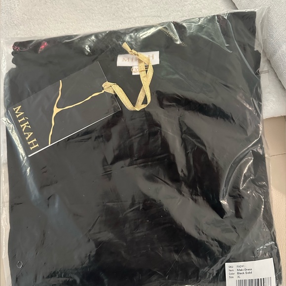 Mikah Black Maki Dress nwt XL - Picture 3 of 3